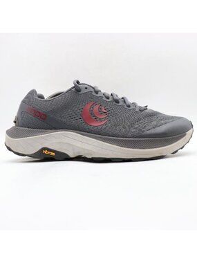 Topo Athletic Ultraventure 3 Men's 12 Grey/Red Trail Running Athletic Sneakers